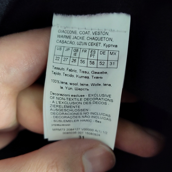 NWT Marina Rinaldi Black Wool Coat high quality designer 22 plus size oversized - Picture 5 of 15